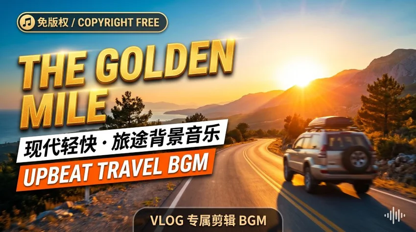 The Golden Mile - 充滿自由感的公路旅行音樂 | 輕快節奏 Vlog 背景音樂分享